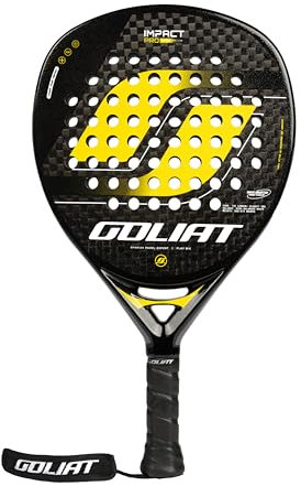 GOLIAT Pala de Pádel Impact 23 - Pala de Potencia, Carbono 12K, para Hombre y Mujer 360-365 gr