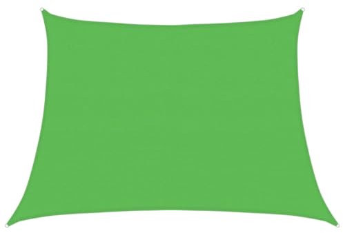 vidaXL Voile d'Ombrage Protection Ecran Solaire Voile de Parasol Anti UV Jardin Patio Terrasse Balcon Extérieur 160 g/m² Vert Clair 4/5x3 m PEHD