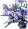 91,4 cm, 3 Stück künstliche Iris-Blumen, Seidenblumen, 9 Köpfe, Blumenstrauß, lange Stiele, künstliche Blume für echte aussehende Blumen, Zuhause, Party und Hochzeit, Blumen,Esstischdekoration (blau)