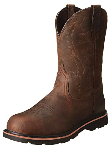 LLDG Herren stiefel Retro Stickerei Cowboy Stiefel Lässige Western Stiefeletten Hohe Stiefel Halbhohe Gestickte Westernstiefel elegant Reiterstiefel Vintage Langschaft Schlupfstiefel mit Absatz