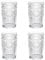 LOYUYU Set De 4, Verres à Eau Romantiques, Verres à Boire Premium 350ML, Set De Verrerie Vintage pour Jus, Boissons, Bières, Cocktails Set de 4 (350ml)