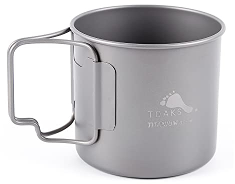 TOAKS 375ml Titanium Camping Cup Coffee Tea Mug Ultralight for Outdoor Camping Tableware