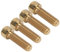 SPYMINNPOO 4 Uds Perno de Pinza de Bicicleta, M6 X 20mm Aleación de Titanio Pinza de Freno de Disco de Bicicleta de Montaña Tornillo Fijo Tornillo de Bielas(Dorado)