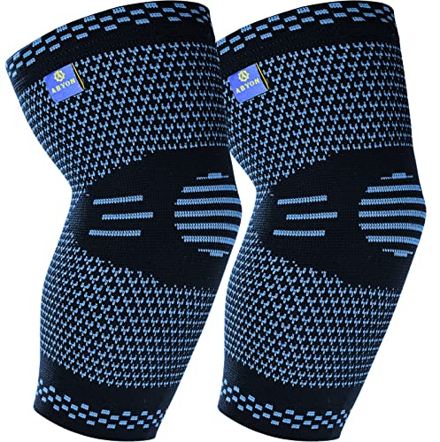 ABYON Ellenbogenbandage 2 Stücke, Kompressions Tennisarm Bandage für Damen und Herren Golferarm Tendinitis, Arthritis, Sehnenentzündung, Gelenkschmerzen