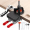 XUNTOP Bisagra Oculta Jig 35mm Jig Bisagra Oculta con Llave Allen Bisagra Agujero Perforadora con Sierra de 35 mm Perforadora de Bisagra de Doble Abrazadera para Muebles de Madera Puerta Gabinetes