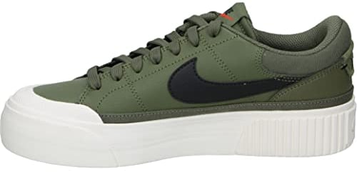 Nike Damen Court Legacy Sneaker, Grün Schwarz Weiß, 37.5 EU