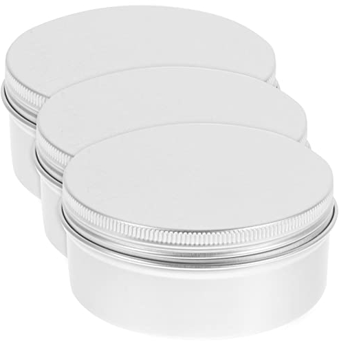 Artibetter 3 Stücke Aluminium Dose Seifendose mit Deckel Rund Seifenschale Metalldosen Blechdosen Leere Dosen Reise Dosen Tiegel Metallbox für Dusche Seifen Kosmetik Tee Süßigkeiten Silber