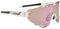 SWISSEYE Mantra Sportbrille (100% UVA-, UVB- und UVC-Schutz, verstellbarer Nasenbereich & gummierte Bügelenden, splitterfreies Material TR90, inkl. Etui), shiny laser crystal