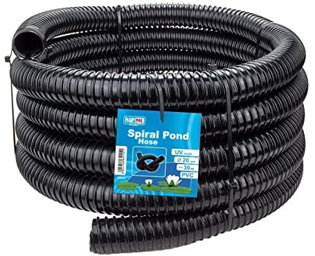 Black Corrugated Flexible Pond Hose Fish Garden Filter Pump Marine Flexi Pipe 20 25 32 38 40 50mm - 1 1.25 1.5 2 (20mm (0.75), 20 Metres)