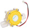 Micro Generador Hidroeléctrico F50 Micro Generador de Turbina de Agua Hidroeléctrica DC Bomba de Flujo de Agua Turbina Generador de Energía Generador de Energía DIY Herramienta (F50 12V amarillo