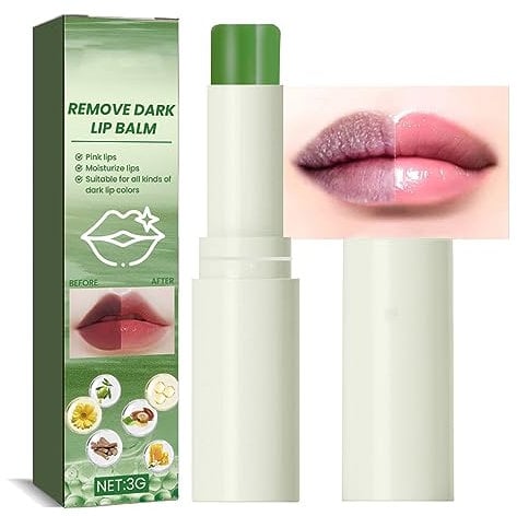MEITREND Lip Lightening For Dark Lips, Lip Balm Lips Pink Bleaching Cream Balm,Moisturizing Lip Balm Whitening & Brightening, Remove Dark Lips 3G (A)