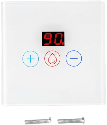 Water Heater Touch Switch, Smart Immersion Heater Timer Switch, 20A WIFI Wireless Remote Control Smart Water Heater Timer Switch- White
