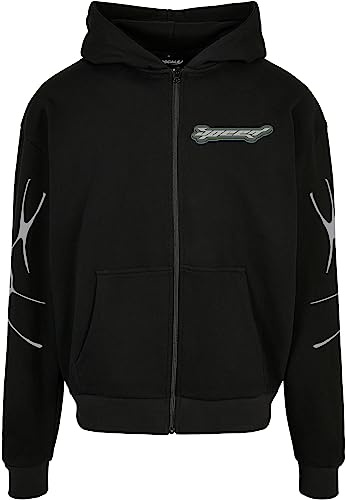 Mister Tee Herren Kapuzenpullover Speed Logo Zip Jacket Black XL