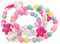 Abaodam 3St Kunsthandwerk für Kinder Halskette für kleine Mädchen eine Halskette Halsketten Perlenkette Einhornschmuck für kleine Mädchen Prinzessin Armband einstellen hölzern