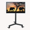 Pied TV Support Universel Support TV au sol sur roulettes – Chariot TV mobile pour téléviseurs de 14 à 32 pouces, support TV portable réglable en hauteur, support TV au sol roulant pouvant supporter j