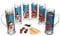 MamboCat Frohe Weihnachten 6er Set Glühweingläser mit Henkel I 200ml, geeicht, H17,5cm I Teeglas mit Weihnachtsdekor & Schneemann Luis I Weihnachtsbecher für Eierlikör & Co an Nikolaus & zum Advent
