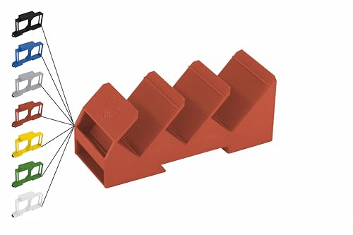 Hutschienenhalter/Adapter Triple für Shelly-MINI DIN Rail bracket (35mm) (Rot (Prime))