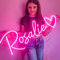 Neon Personnalisable, Enseigne Lumineuse Personnalisable, Led néon Personnalisé Prénom Neon pour Décoration Mariage Bar Fête cadeau de fête des mères