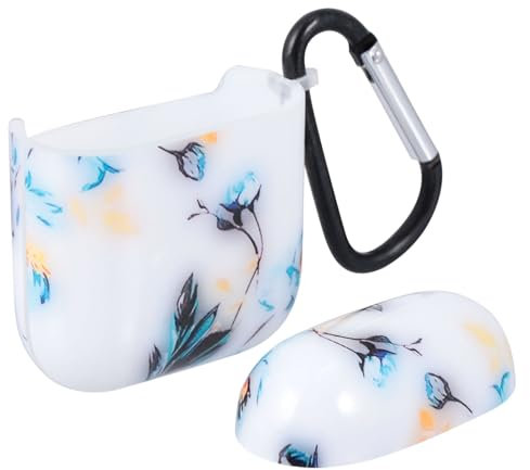 Veemoon Estuche De De Auriculares Inalámbricos TPU De Mármol Compatible Mosquetón y Diseño Divertido