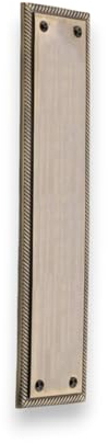 Infinity Decor Heavy Duty Solid Brass Georgian Finger Plate Door Push Plate 285x 67mm (Antique Brass)