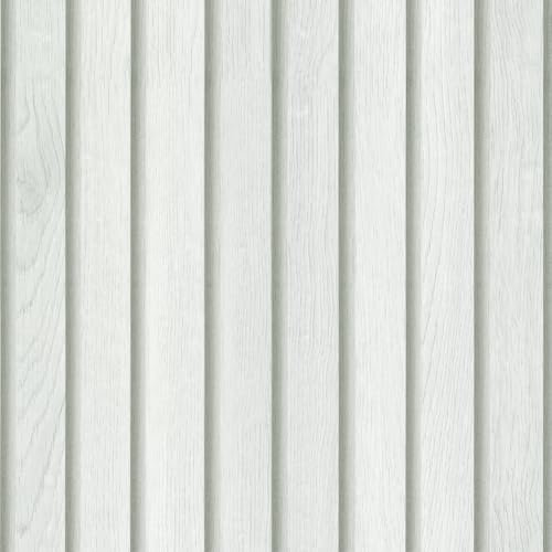 VaryPaper Self Adhesive Grey White Wallpaper 40cm x 200cm Wood Effect Sticky Back Plastic Wood Vinyl Wrap for Kitchen Cupboards and Living Room Hallway Furniture Wrap