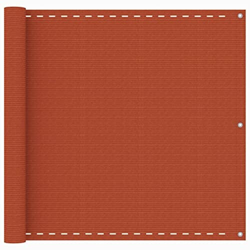 XGWKCNV Furniture Select Balcony Paravent orange 90x500cm HDPE