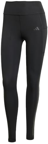 adidas Optimé 3-Stripes Full-Length Leggings, Recycled Polyester, Black