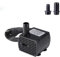 Farnirvana Mini bomba de agua sumergible, 5W 350 L/H Súper silencioso mini bomba de agua sumergible Flujo de agua ajustable, con 2 boquillas para Acuario, Peceras, Estanques, Pozos, Jardine