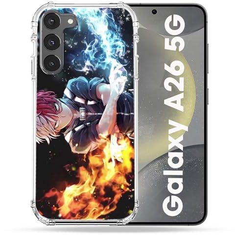 Cokitec Verstärkte Schutzhülle für Samsung Galaxy A26 5G Manga My Hero Academia Shoto