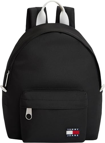 Tommy Jeans Damen Rucksack Daily Dome mit Außenfach, Schwarz (Black), Einheitsgröße