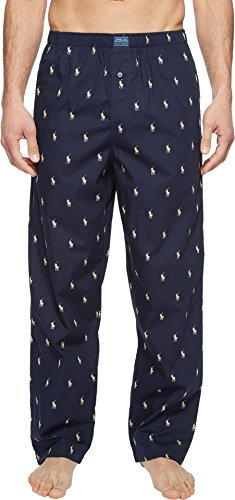 POLO RALPH LAUREN All Over Pony Player Woven Sleep Pants Navy/Cream Pony SM