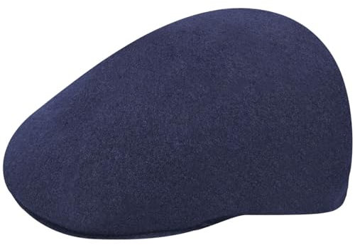 Kangol Casquette Seamless Wool Gatsby 507 Femme/Homme - Forme de Bec Laine avec Visiere, Visiere Hiver Automne-Hiver - L (58-59 cm) Bleu