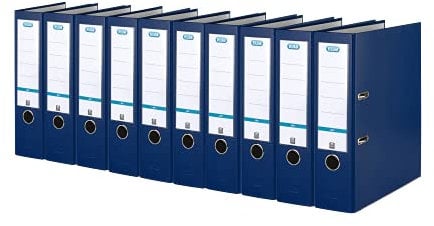 Elba Ordner A4, Smart Pro, 8 cm breit, Kunststoff außen, dunkelblau, 10 Stück