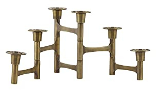 House Doctor Bougeoir avec 6 coupelles Move Laiton 50 x 18 cm