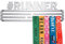 United Medals #Runner Medaillenhalter Running Laufen für 30 Medaillen Aufbewahrung - Läufer Geschenk Marathon Zubehör - Medal Holder Hanger Display Rack - gebürsteter Edelstahl