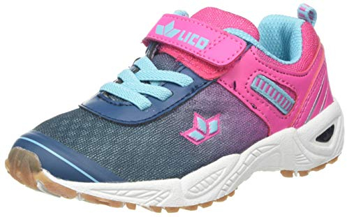 Lico Mädchen Barney Vs Sneaker, Marine Pink Türkis, 37 EU
