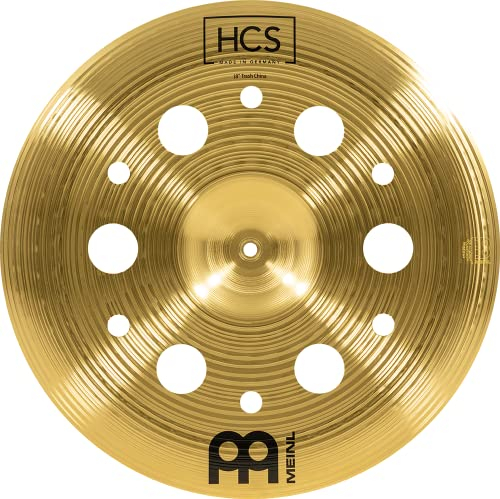 Meinl Cymbals HCS Trash China — 18 Zoll (Video) Schlagzeug Becken mit Löchern (45,72cm) Messing, Traditionelles Finish (HCS18TRCH)