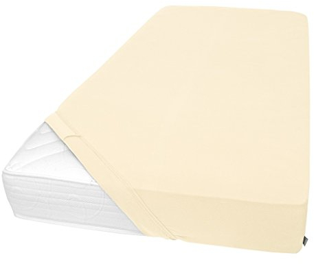 Schiesser Spannbettlaken Flexi - 95/5-100 x 200 cm - Creme