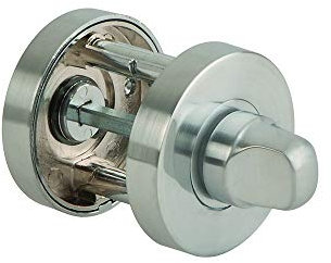 Satin Chrome Plated Jigtech Round Bath Turn & Release Set - Bagged