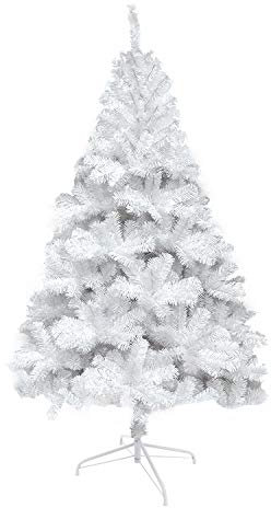LOKIPA White Christmas Tree,6ft Artificial Christmas Tree with 700Tips and Metal Stand