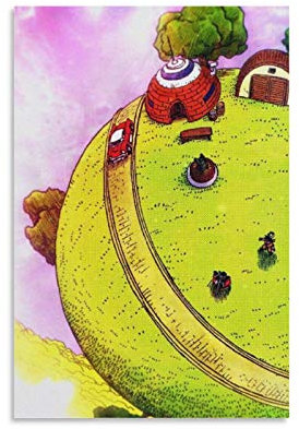 haocaitou Dr-Ag-ons Ball Ve-ge-ta Go-kus Poster, dekoratives Gemälde, Leinwand, Wandkunst, Wohnzimmer, Poster, Schlafzimmer, Malerei, 20 x 30 cm