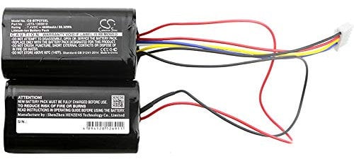 Replacement Battery for Beats model, fits Part No Pill XL, J273 7.4V Li-ion 6800mAh/50.32Wh 196.0g / 6.91oz Size: 67.30 x 36.80 x 20.60 mm x 2 Black