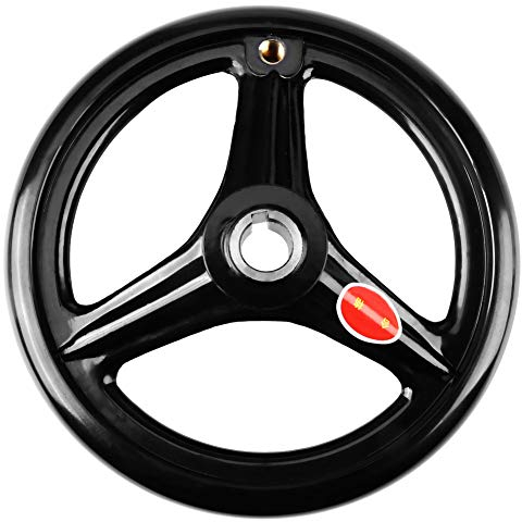 Volantino Tornio Manico Rotante 18x200mm Plastica Nera 3 Razze per Fresatrici Torni Smerigliatrici - Sostituzione Universale per Macchine Utensili