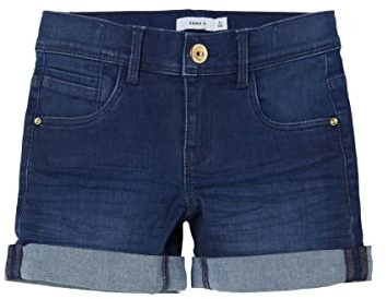 Name It Mädchen Jeans Shorts Medium Blue Denim-122