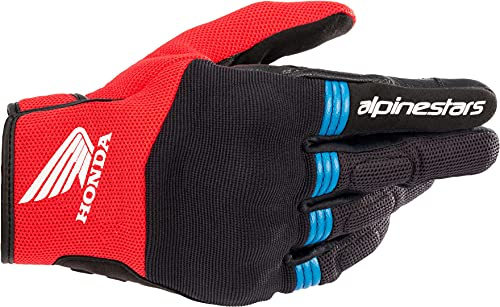 Alpinestars Honda Copper Motorradhandschuhe (Black/Red/Blue,3XL)