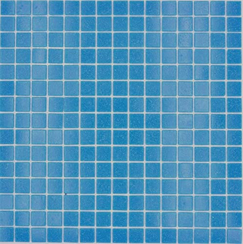 Mosaico de mosaico de cristal, clásico, liso, color azul, papel pegado, mosaico de piscina, mosaico de piscina