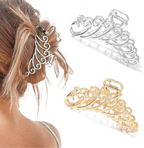Runmi Große Haarspangen, rutschfest, starker Halt, 11 cm, Haarschmuck für Damen, Mädchen, 2 Stück