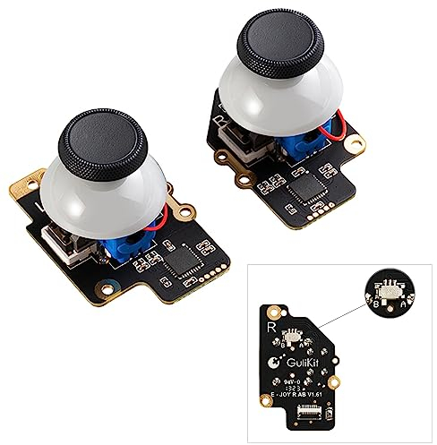 AKNES GULIKit Joysticks Electromagnéticos para Steam Deck (Tipo A y B),Joysticks con Sensor de Efecto Hall Izquierdo/Derecho (Sin Deriva) Accesorios de Repuesto para Steam Deck - No Necesita Soldadura