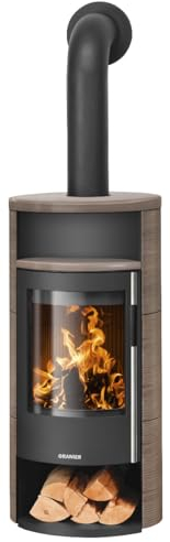 Oranier 5566 87 Polar Neo 6 Kaminofen Stahl Schwarz/Keramik Grappa/A