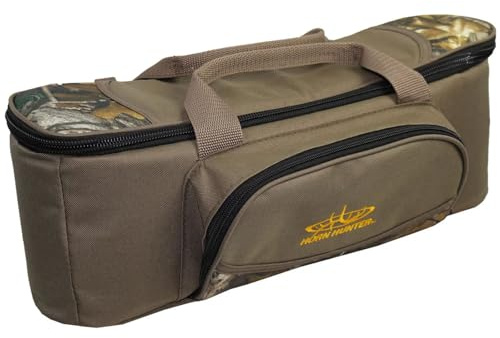 Horn Hunter Premium Durable Spacious 18 x 4.5 x 6.5 Soft Sided Spotting Scope Case with Removable Shoulder Strap | Fits Up to 85mm Spotting Scopes, Camo